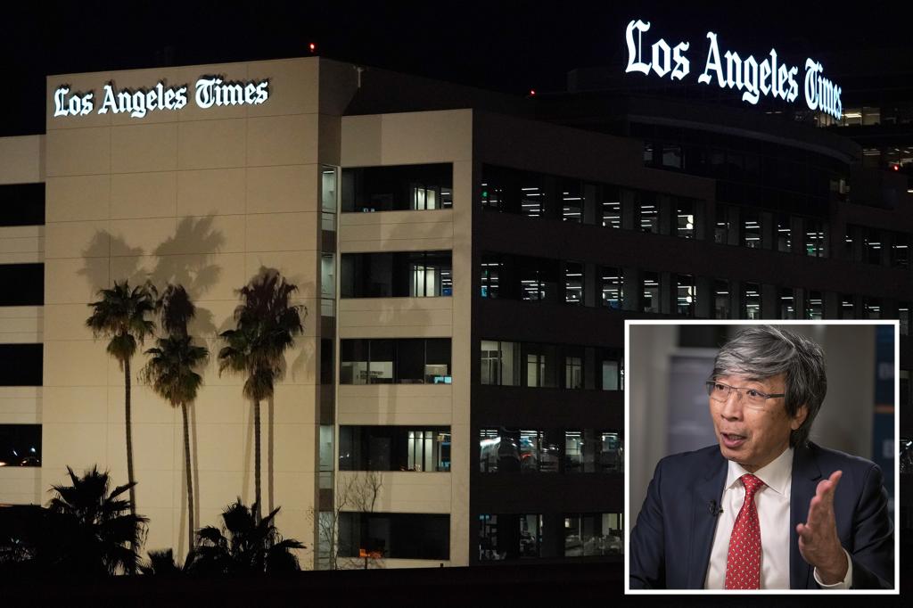 LA Times owner Patrick Soon-Shiong says 'bias gauge' tagged on articles coming in January